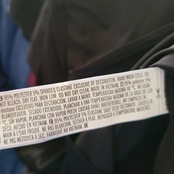 NEW Forever 21 Black Dress Maxi grommets tie Medium sleeveless cowl slit NWT - Picture 12 of 12